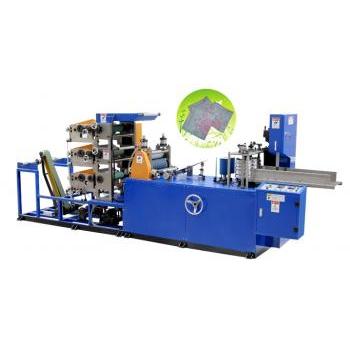 Three Colors Printing Folding Napkin Paper Machine LSP330